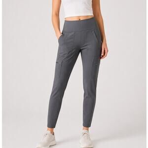 Athleta Headlands Hybrid High Rise Cargo Aspen Olive Sculptek Leggings Size 0